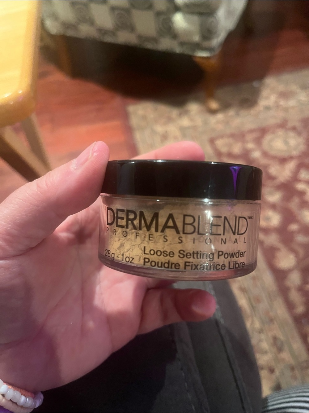 Dermablend Loose Setting Powder - Light Beige Compact Jar